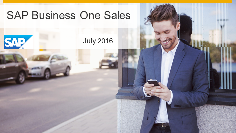 Die SAP Business One Sales App ist relevant für SAP Business One, Version für SAP HANA 