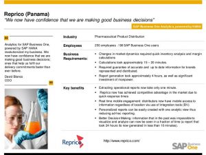 SAP HANA für SAP Business One im Einsatz bei KMU