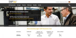Neuer Webauftrit SAP Business One