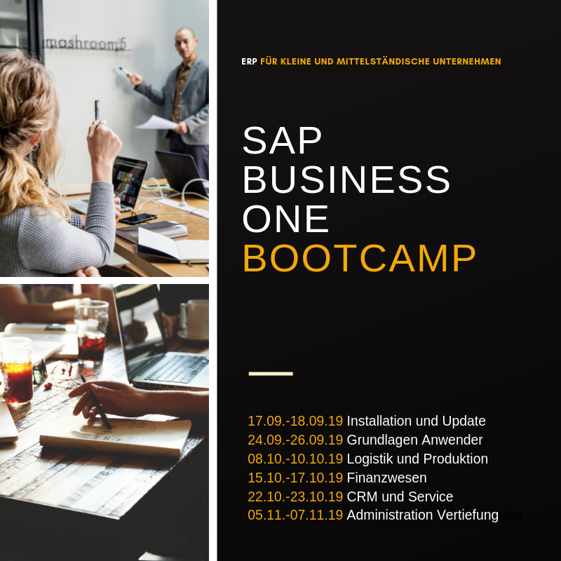 SAP Business One Bootcamps und Schulungen