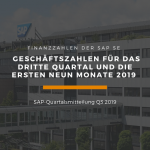 Quartalsmitteilung der SAP SE