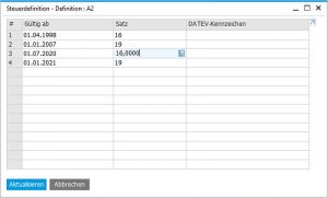 Mehrwertsteuer-Senkung in SAP Aktualisieren